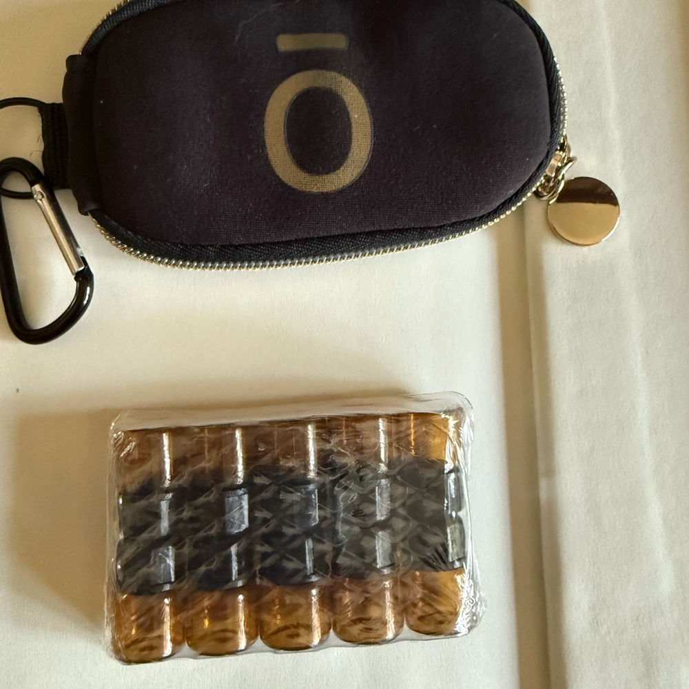 Black and Gold Dōterra Essential Oil Case with Bottles